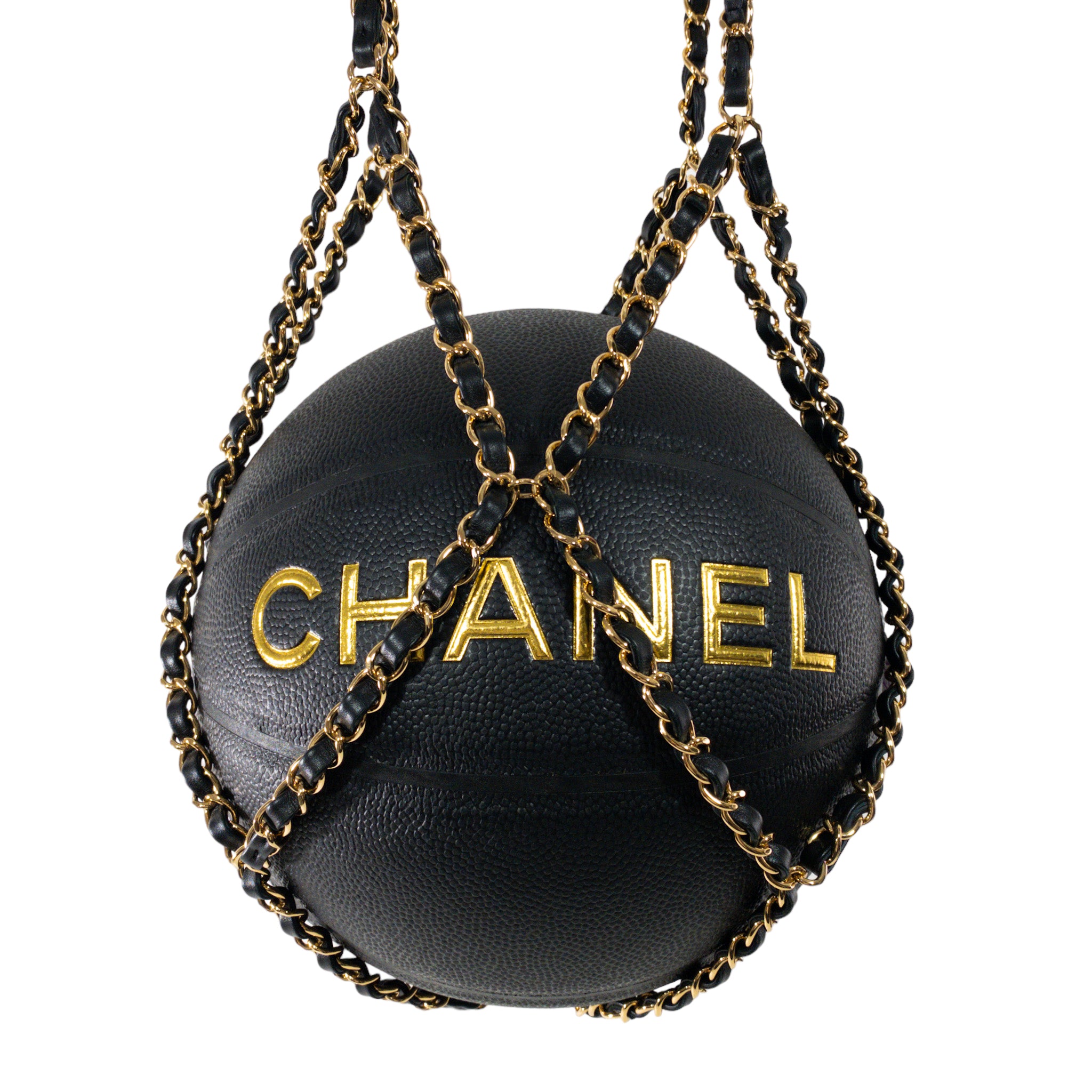 Chanel Black Limited Edition CC Basketball  Mia Luxury Vintage